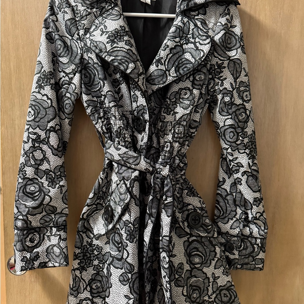 XOXO Elegant Black Jacket with Silver Details